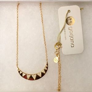 Gorjana Cora Cresent Shimmer Necklace Gold